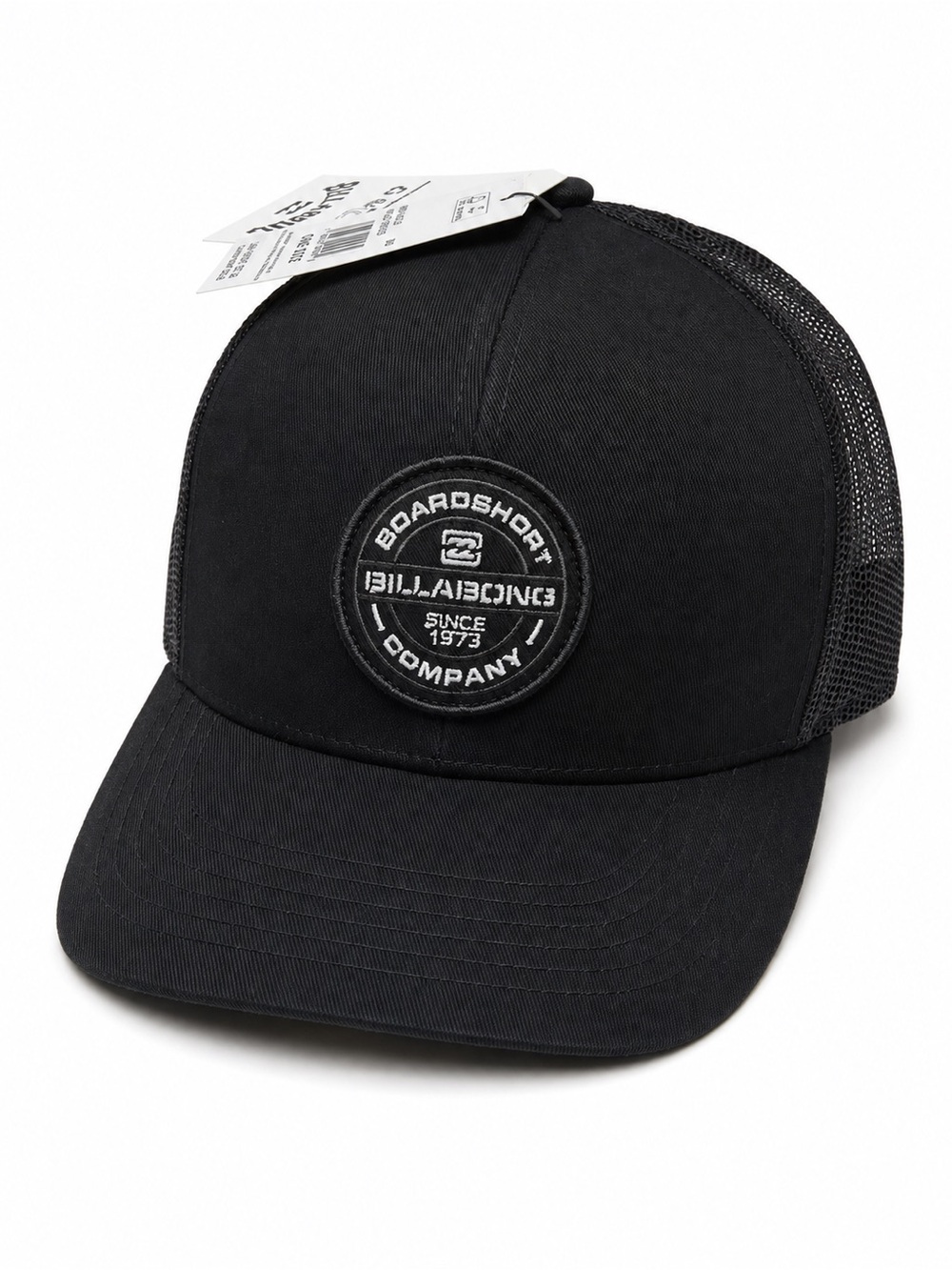 Billabong Black Mesh Logo Trucker Cap